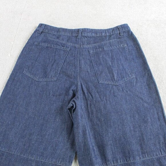 AFRM AJAX Barrel Jeans Womens 30 Blue Denim Wide Leg Dark Wash NWT NEW - Picture 5 of 13